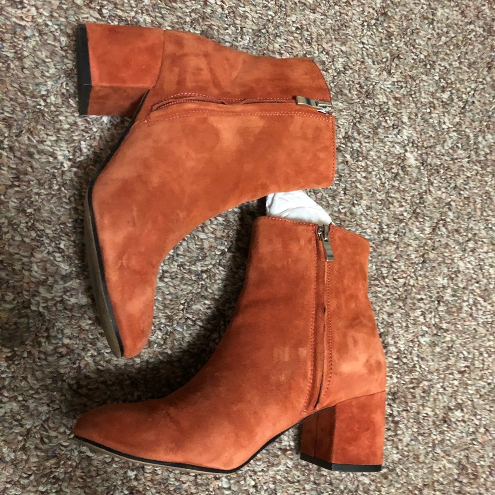 Orange Urban outfitter suede boots
